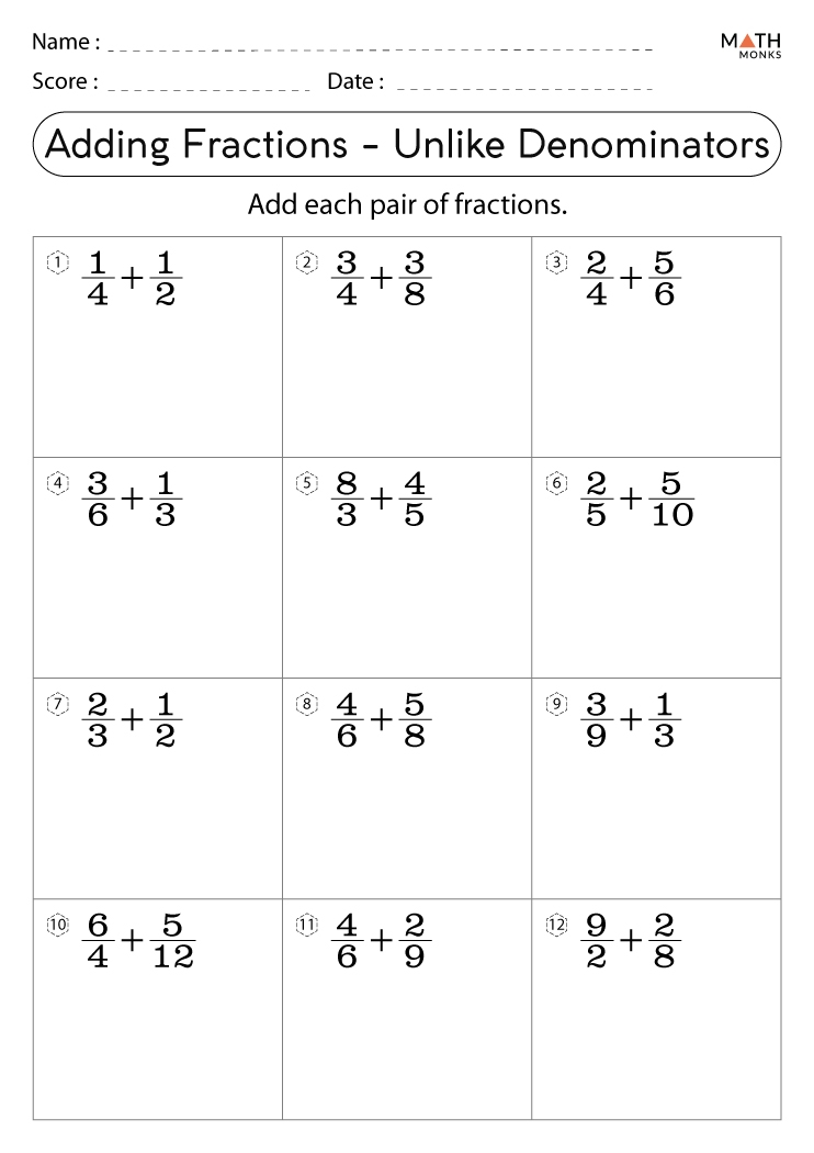 fraction addition worksheets fraction addition worksheets