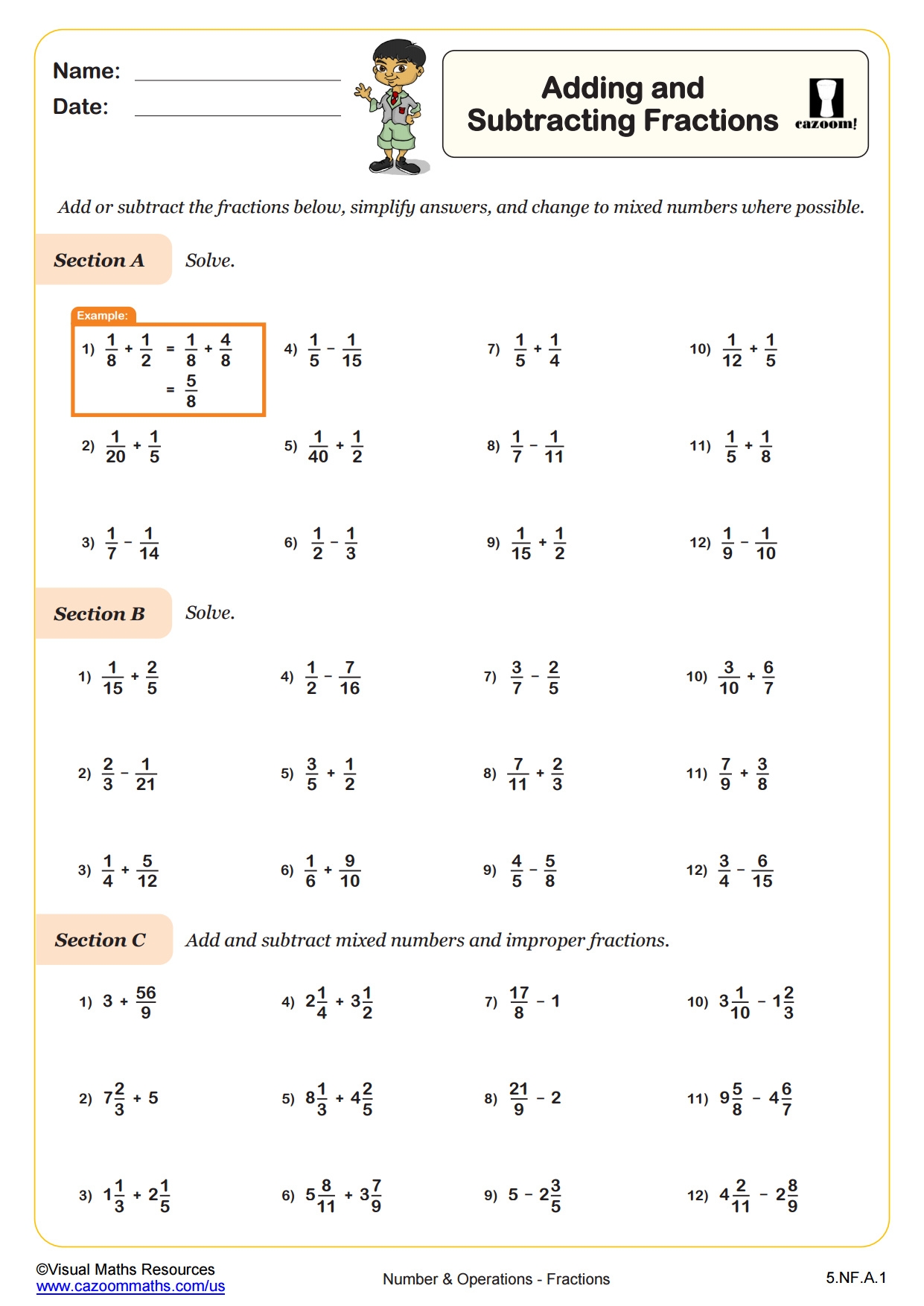 Mastering Fraction Addition Worksheets And Practice Resources Mastering Fraction Addition Worksheets And Practice Resources