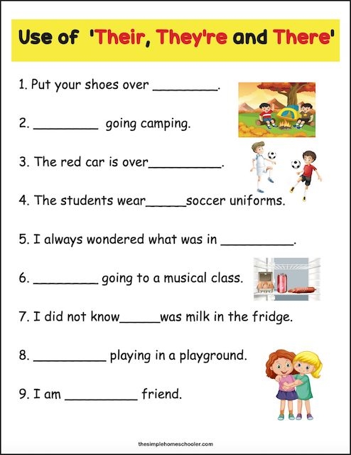 there their they re worksheet there their they re worksheet