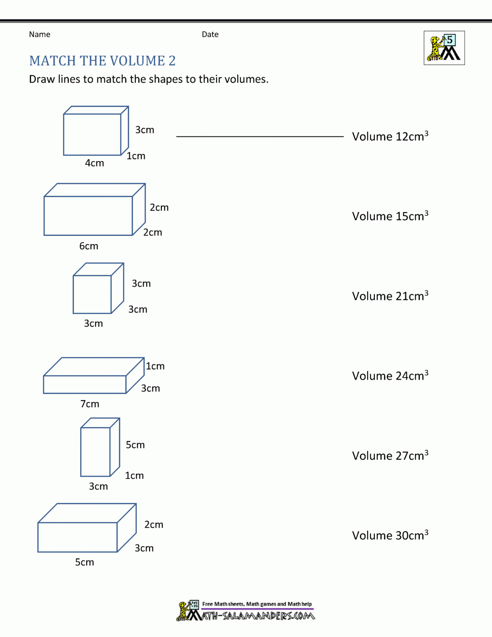 Mastering Volume The Essential Role Of Printable Worksheets For Fifth