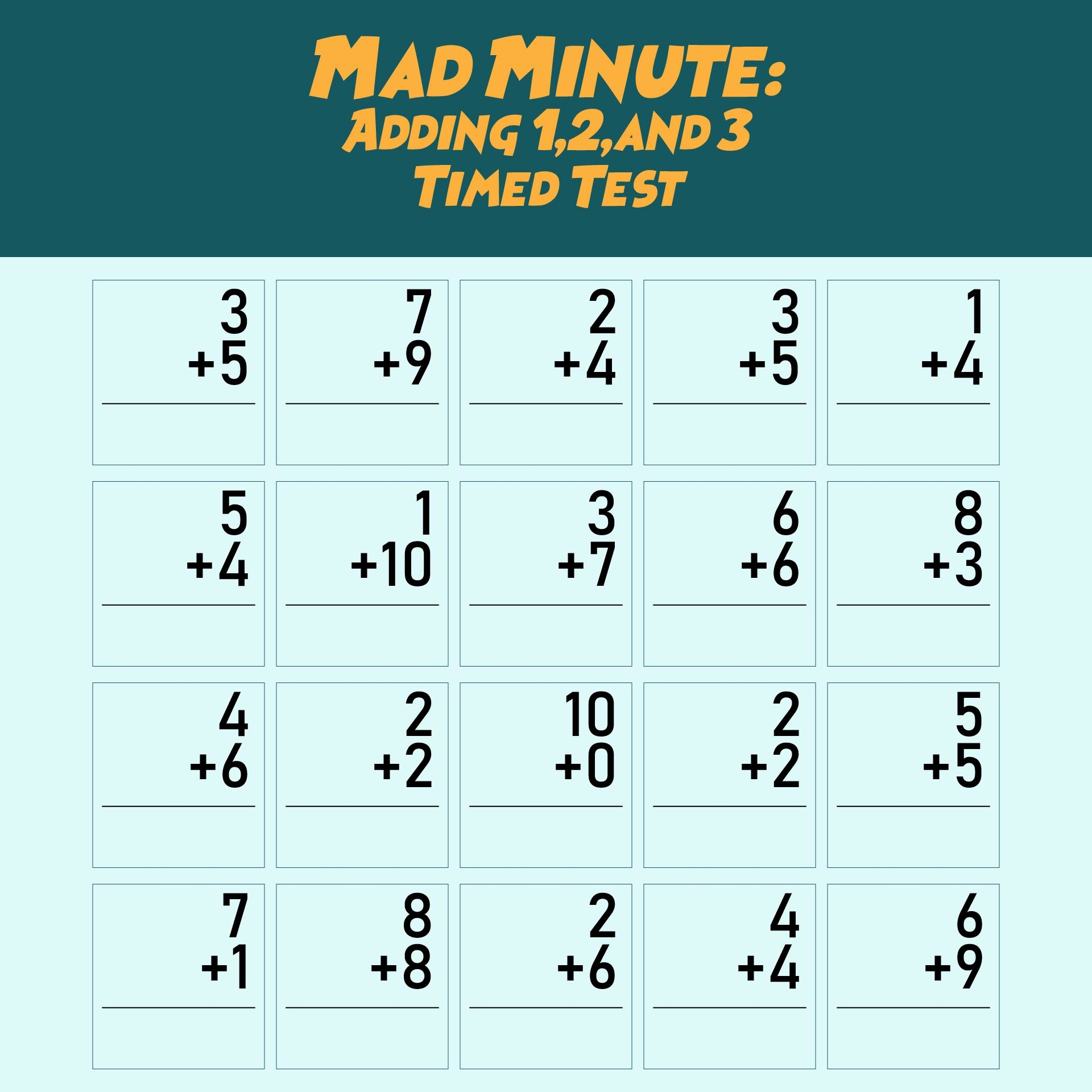 Math Addition Drill 13 7 Free PDF Printables Printablee