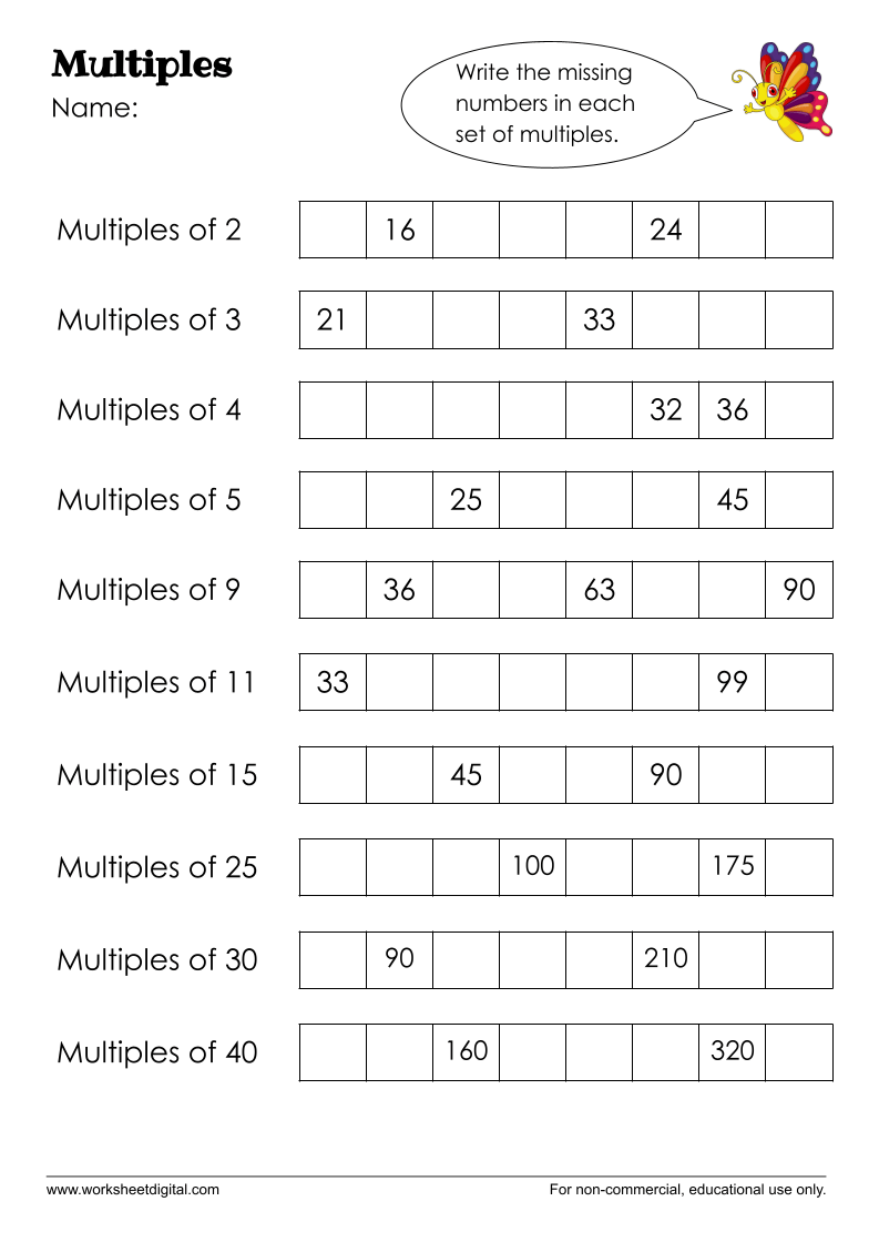 Multiples Worksheets WorksheetsCity Multiples Worksheets WorksheetsCity