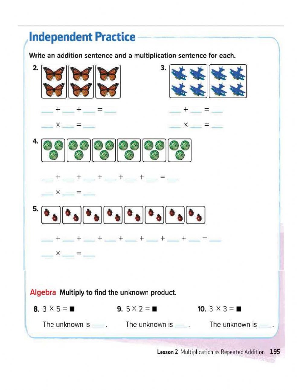 multiplication as repeated addition worksheets multiplication as repeated addition worksheets