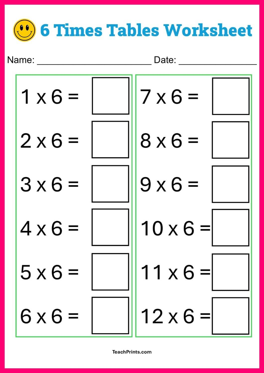 Multiplication Worksheets Free Printables Teach Prints Multiplication Worksheets Free Printables Teach Prints