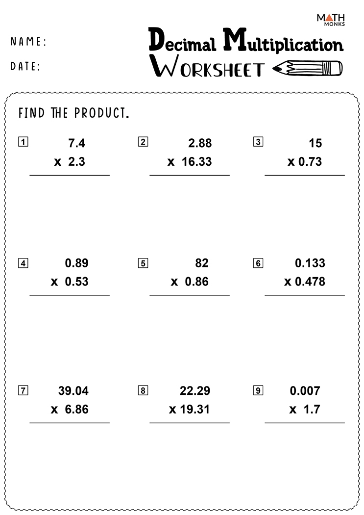 Multiplying Decimal By Decimal Worksheet Dialing For Answers Multiplying Decimal By Decimal Worksheet Dialing For Answers