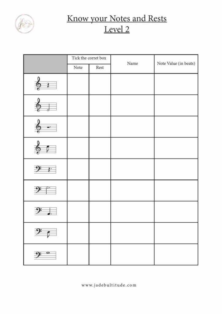 Music Theory Worksheets 50 Free Printables Music Theory Worksheets 50 Free Printables