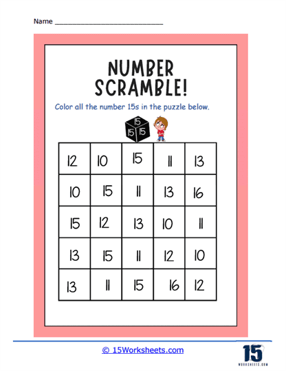 Number 15 Worksheets Teen Number Concept 15 Worksheets Number 15 Worksheets Teen Number Concept 15 Worksheets