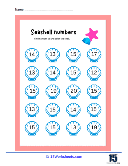 Number 15 Worksheets Number 15 Worksheets