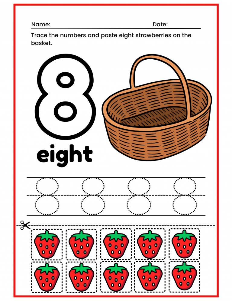 number 8 worksheets