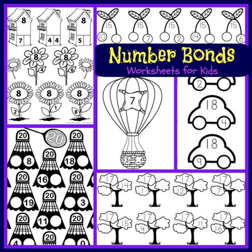 number bond worksheets
