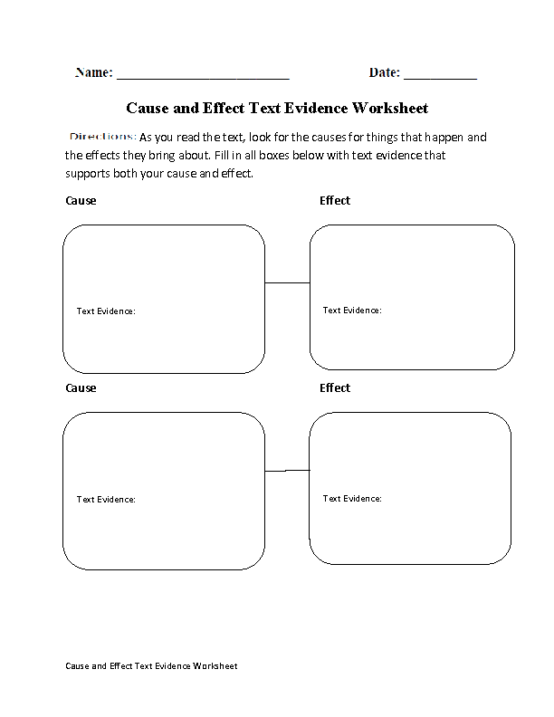 Organizing The Evidence Worksheets Answers