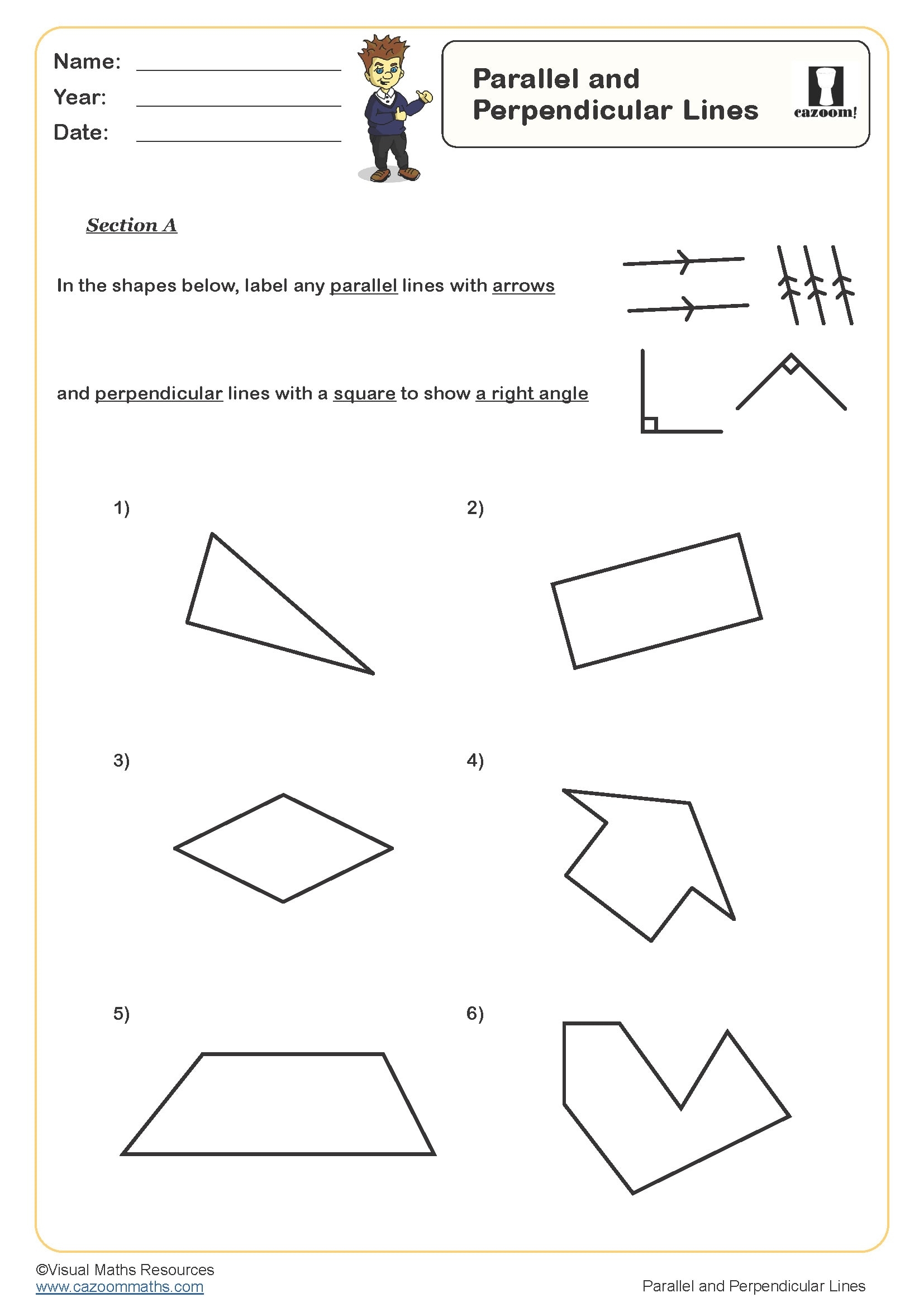 Parallel And Perpendicular Lines Worksheet PDF Printable Geometry Parallel And Perpendicular Lines Worksheet PDF Printable Geometry