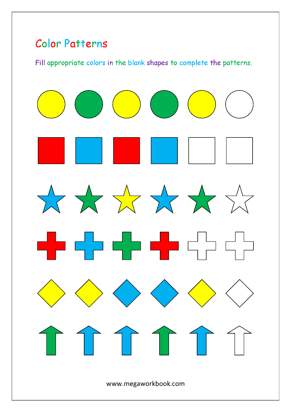 pattern worksheets for preschool pattern worksheets for preschool
