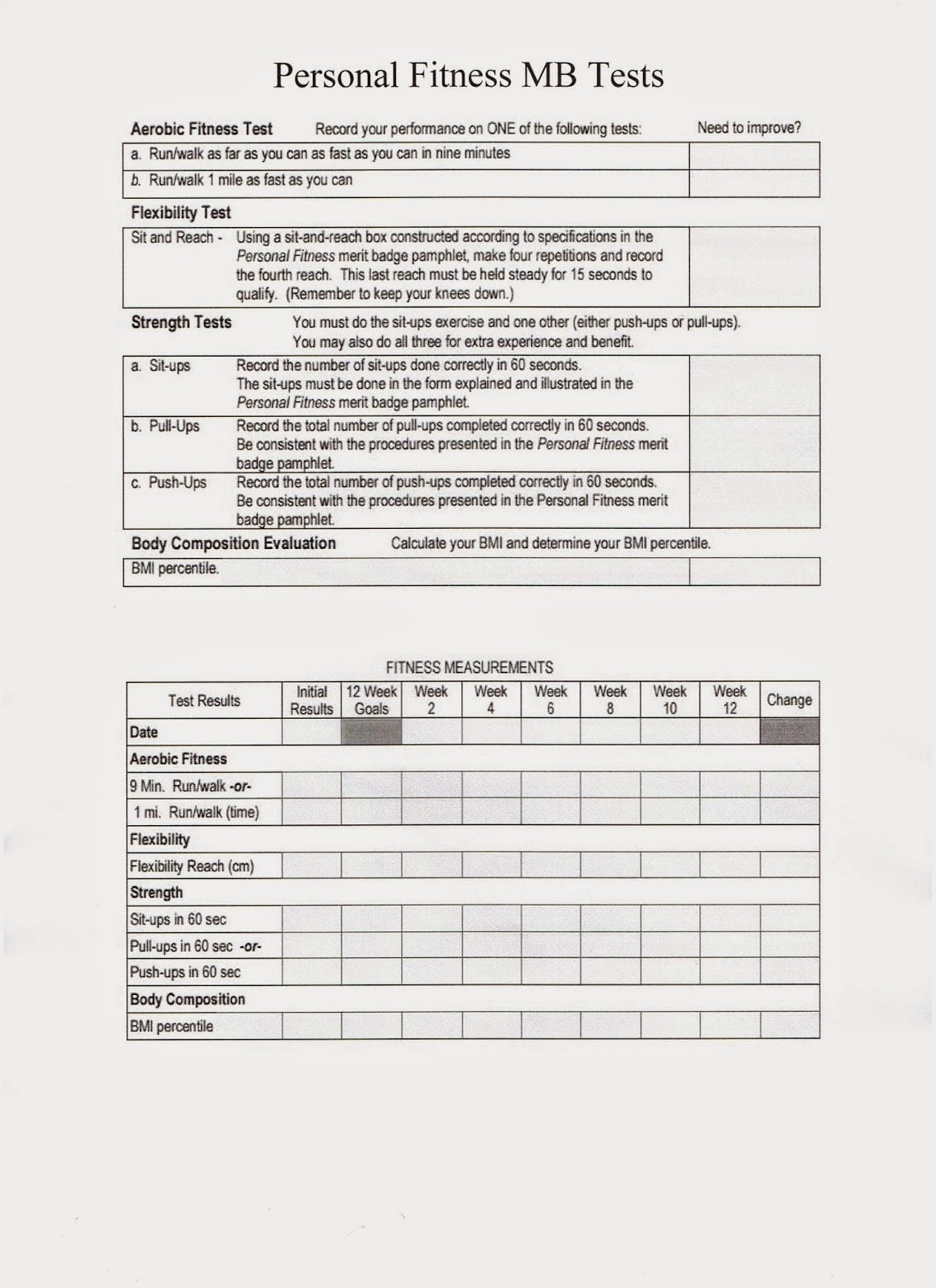 Personal Fitness Merit Badge Worksheet Your Complete 2024 Guide Personal Fitness Merit Badge Worksheet Your Complete 2024 Guide