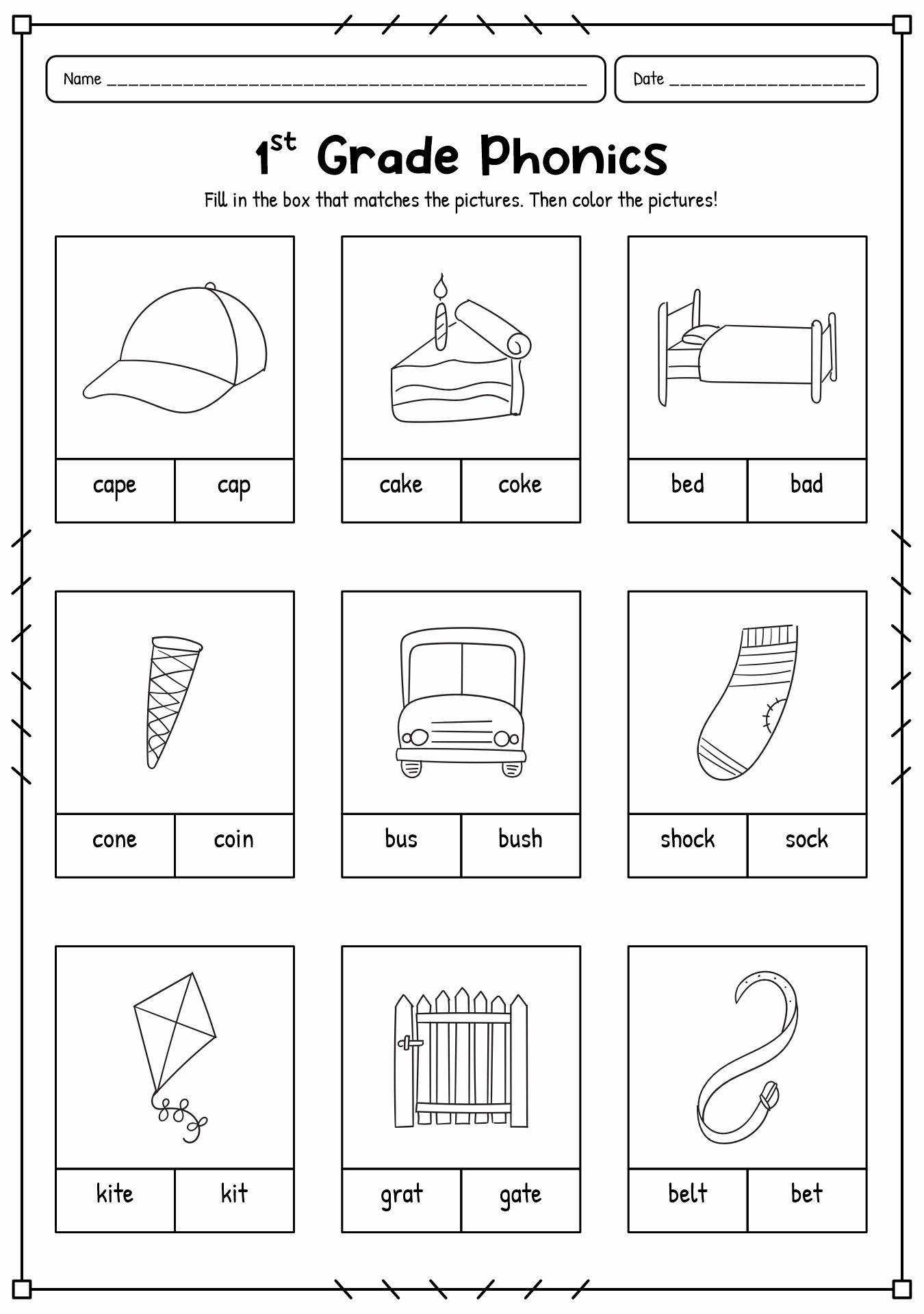 1st grade phonics worksheets 1st grade phonics worksheets