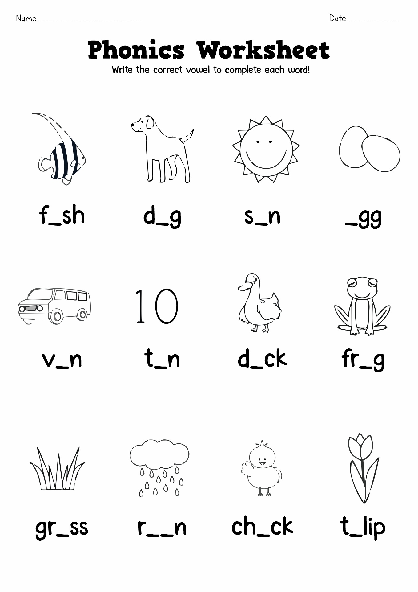 phonics worksheets for kindergarten phonics worksheets for kindergarten
