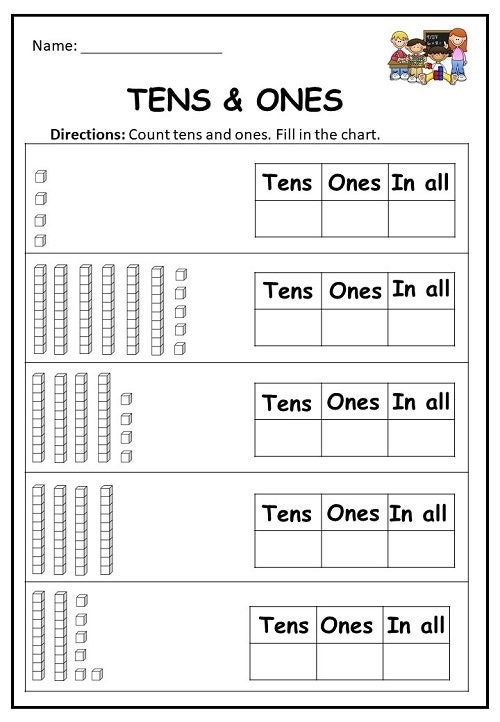 Place Value Worksheet Tens And Ones Worsheets Library Worksheets 