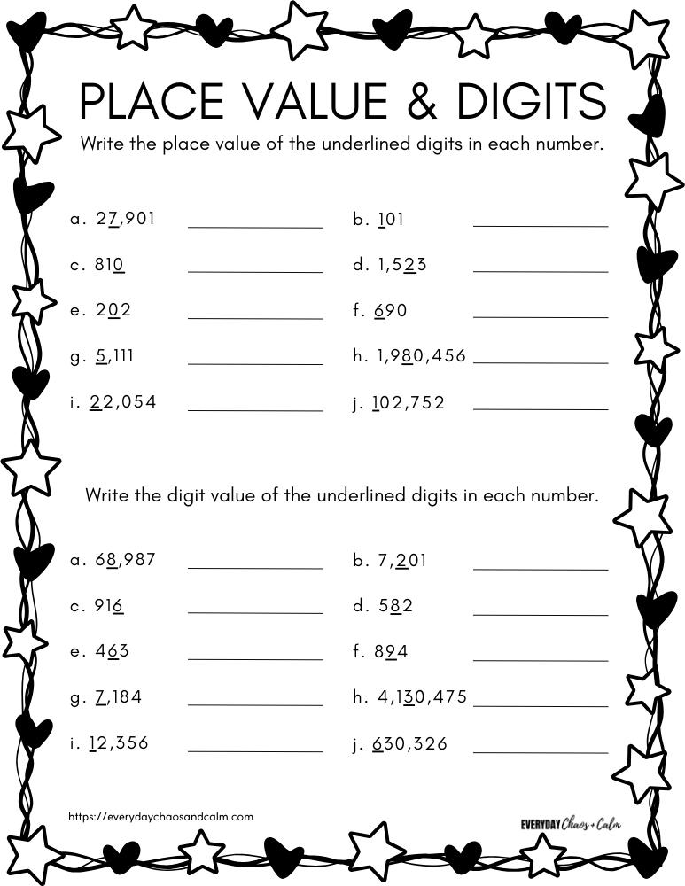 Place Value Worksheets Worksheets Library Worksheets Library