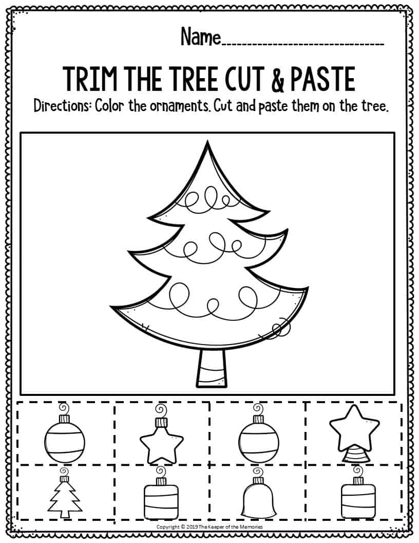 Preschool Christmas Worksheets Christmas Worksheets 100 Printable