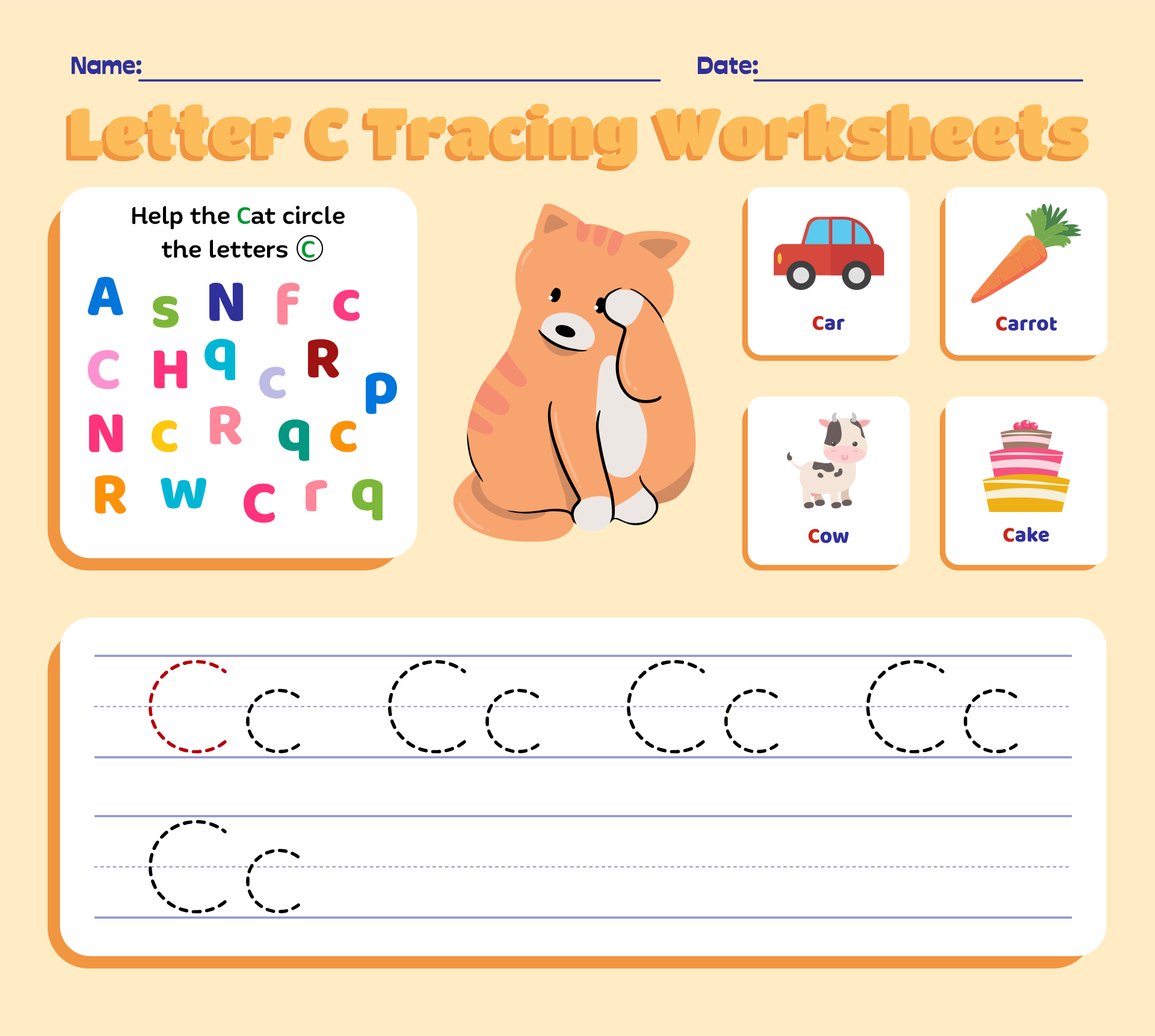 letter c worksheets for preschool letter c worksheets for preschool