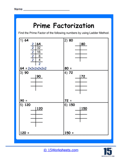 Prime Factorization Worksheet Page Worksheets Library