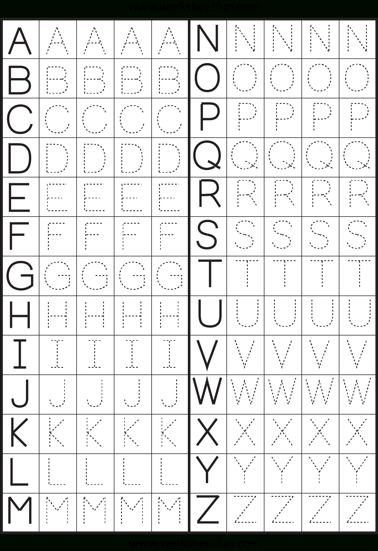 Printable Alphabet Tracing Worksheets Pdf Printable Worksheets