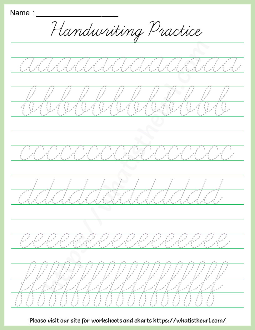 Printable Handwriting Practice Worksheets In PDF Improve Penmanship 