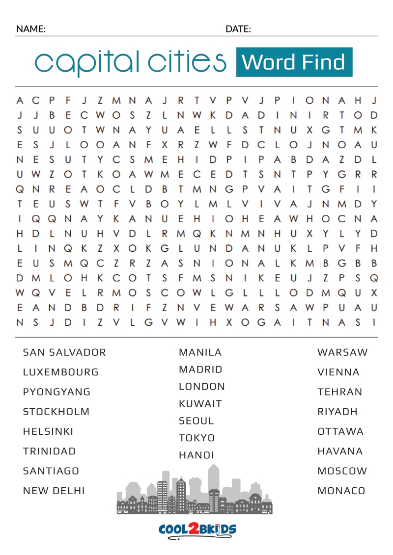 Printable Hard Word Search Cool2bKids Printable Hard Word Search Cool2bKids