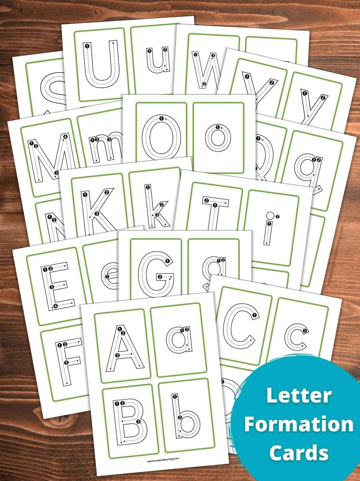 Printable Letter Formation Cards Printable Word Searches