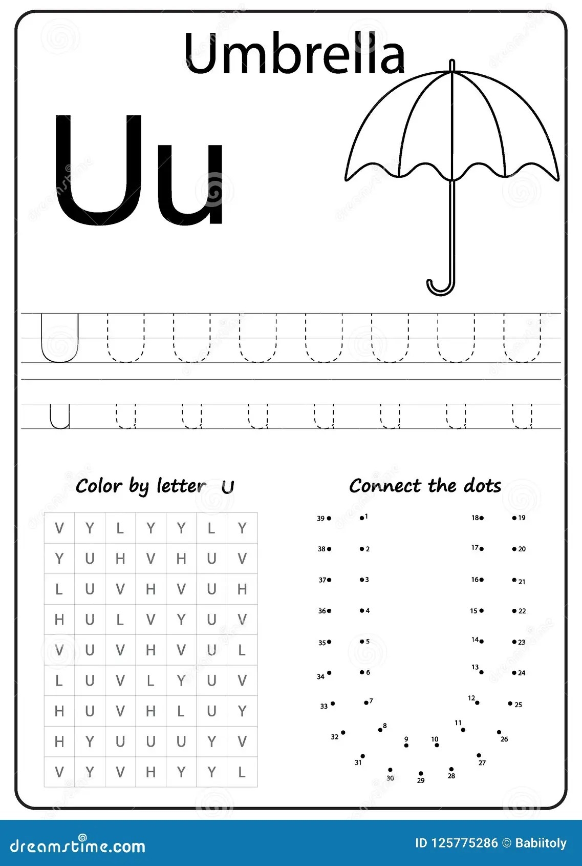 letter u worksheets