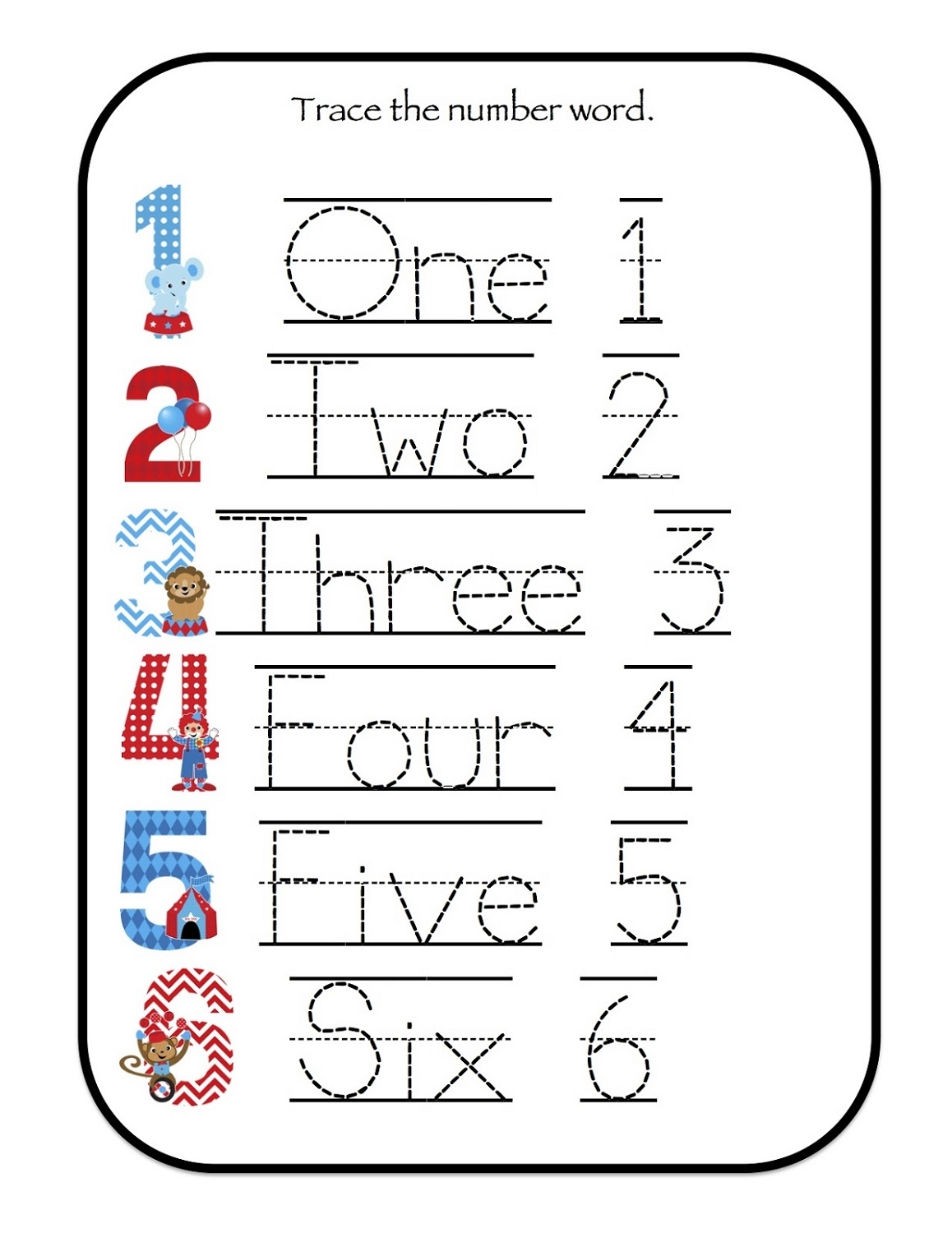 Printable Number Tracing Worksheets Pdf Printable Number Tracing Worksheets Pdf
