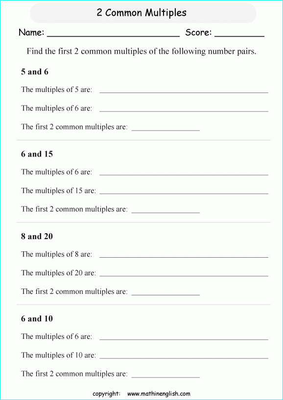 Printable Primary Math Worksheet For Math Grades 1 To 6 Based On Printable Primary Math Worksheet For Math Grades 1 To 6 Based On