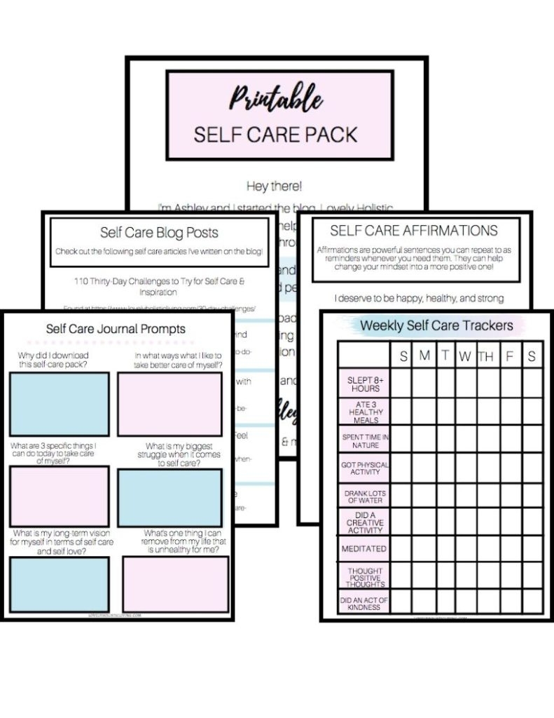 Printable Self Care Worksheets Printable Worksheets