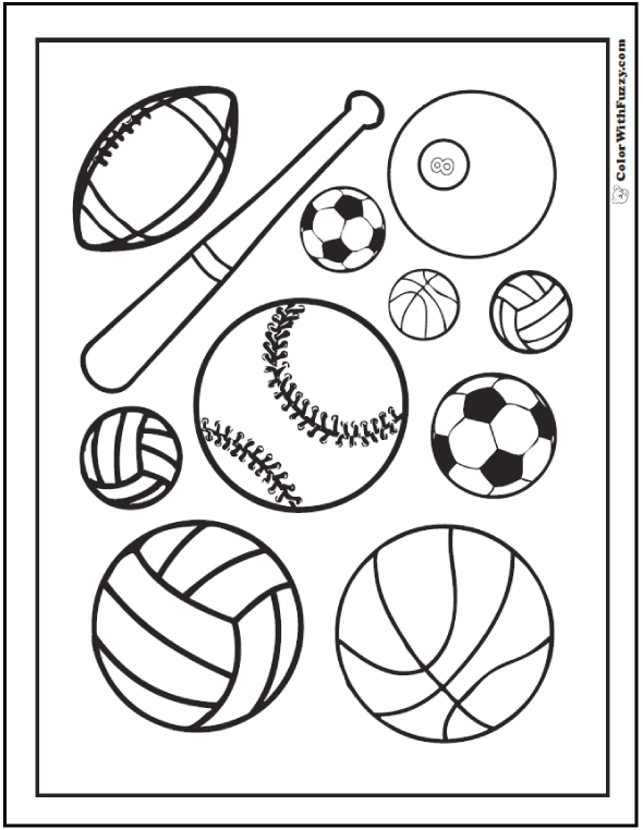Printable Sports Coloring Pages