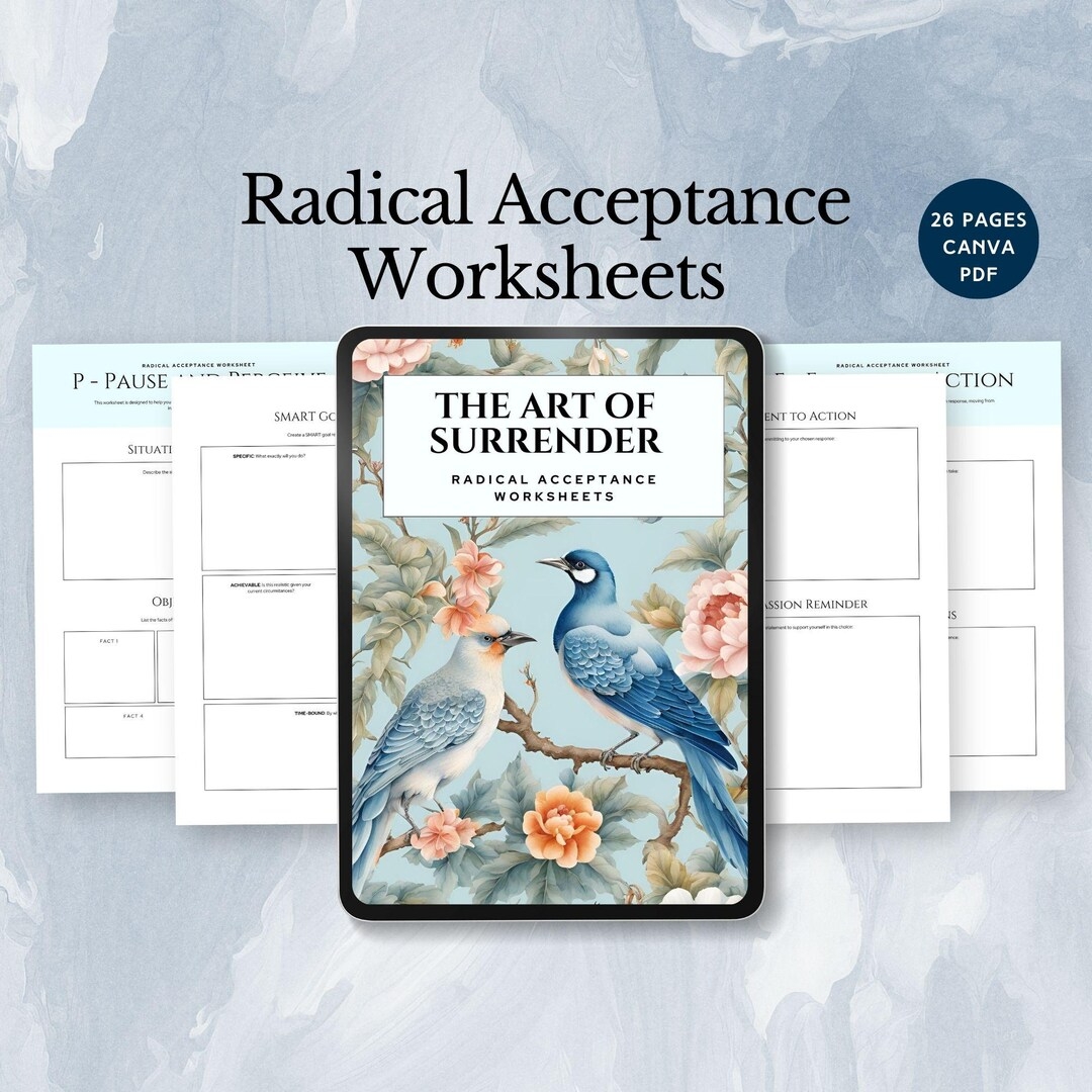 Radical Acceptance Worksheet DBT Coping Skills Emotional Regulation Radical Acceptance Worksheet DBT Coping Skills Emotional Regulation