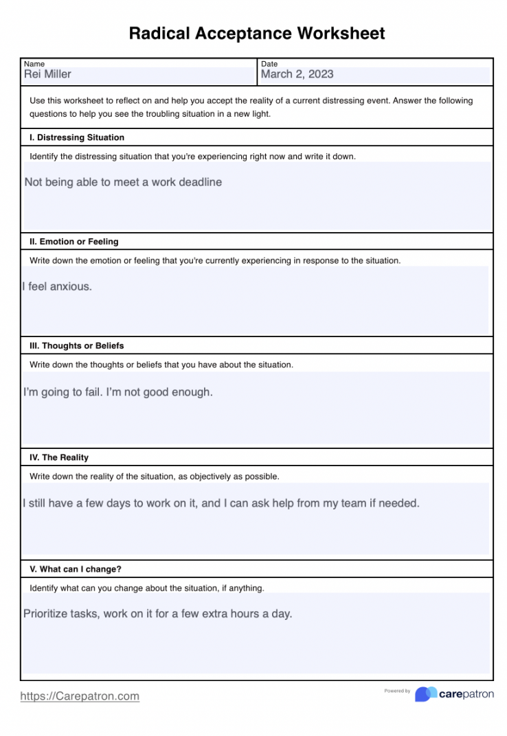 Radical Acceptance Worksheet Pdf Printable PDF Template Radical Acceptance Worksheet Pdf Printable PDF Template