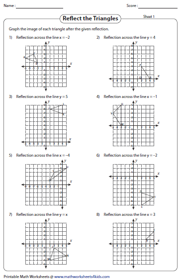 Reflection Worksheets Reflection Worksheets