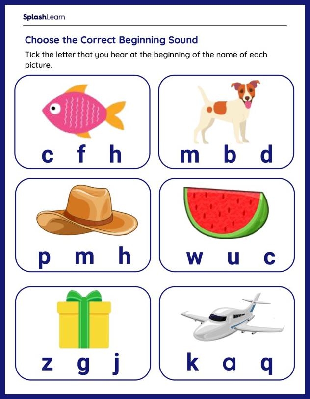 Revision Of Beginning Sounds Worksheet Revision Of Beginning Sounds Worksheet