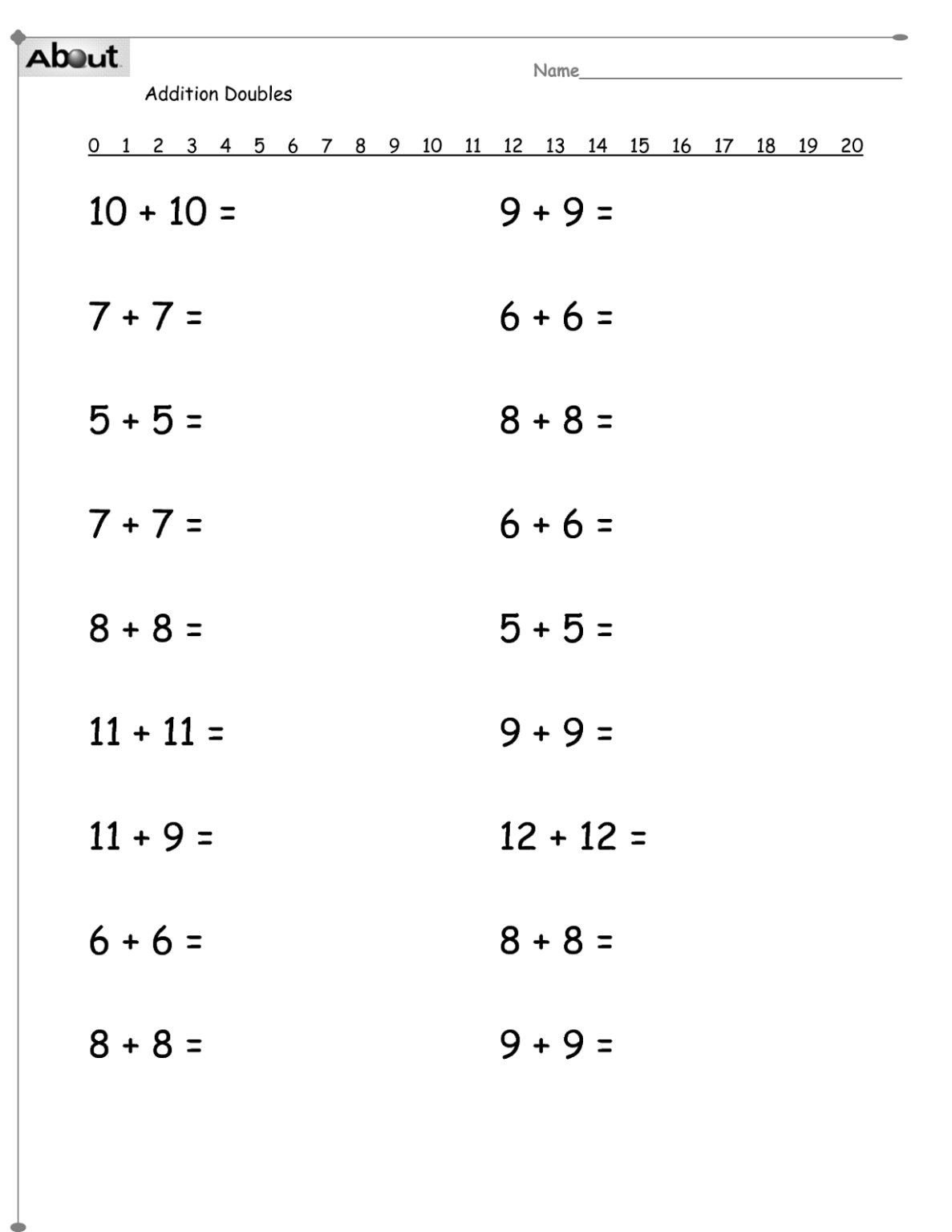 kumon math worksheets
