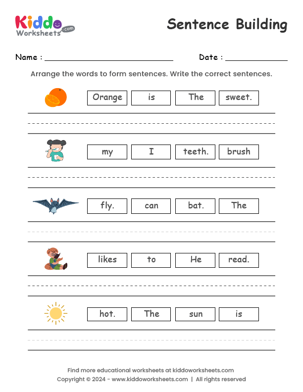Sentence Building Worksheet English Resources Twinkl Worksheets Sentence Building Worksheet English Resources Twinkl Worksheets