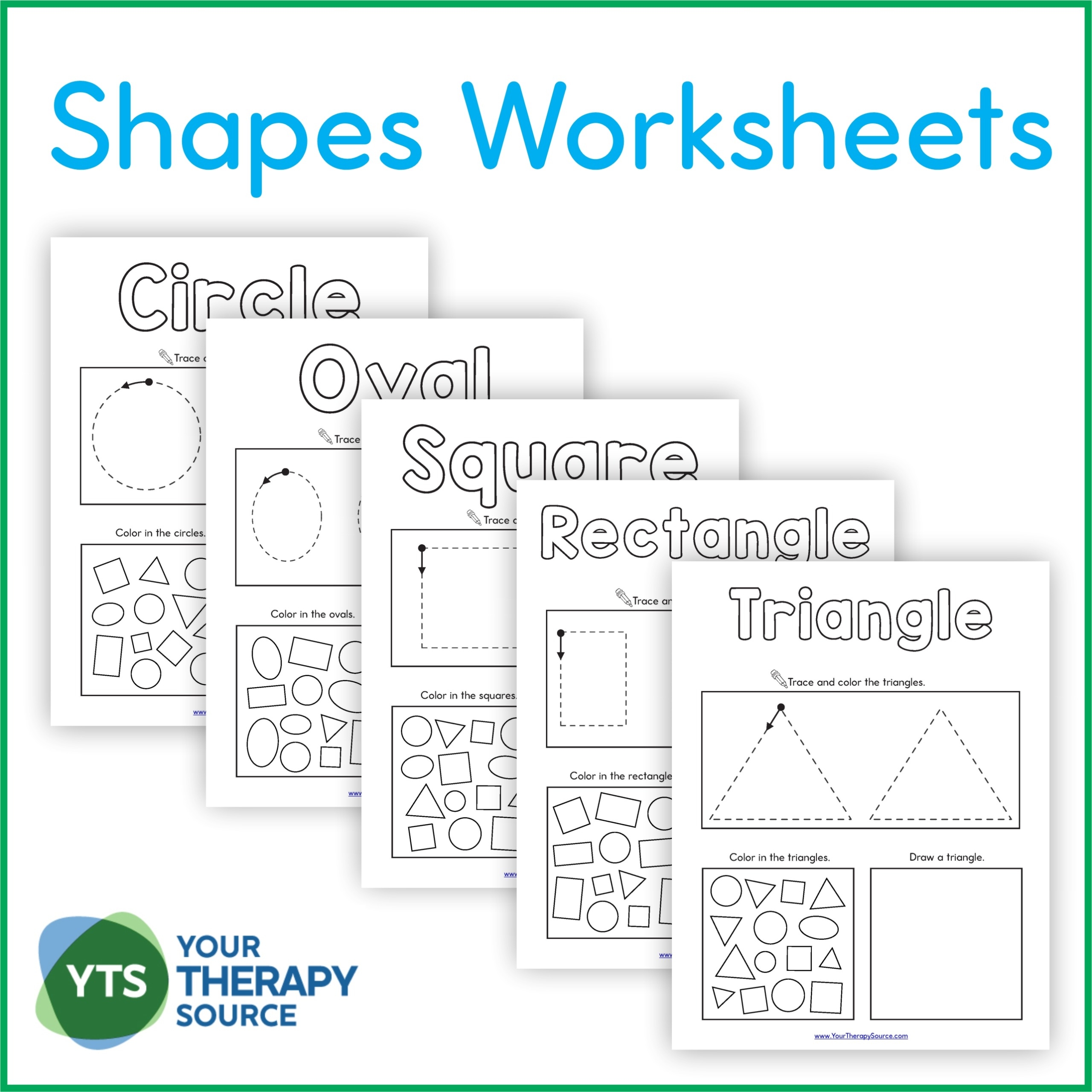 shape worksheets for preschoolers