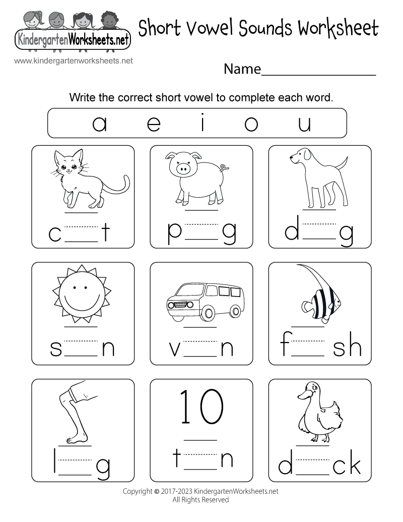 Short Vowel Sounds Worksheets For Kindergarten Kindergarten Worksheets Short Vowel Sounds Worksheets For Kindergarten Kindergarten Worksheets