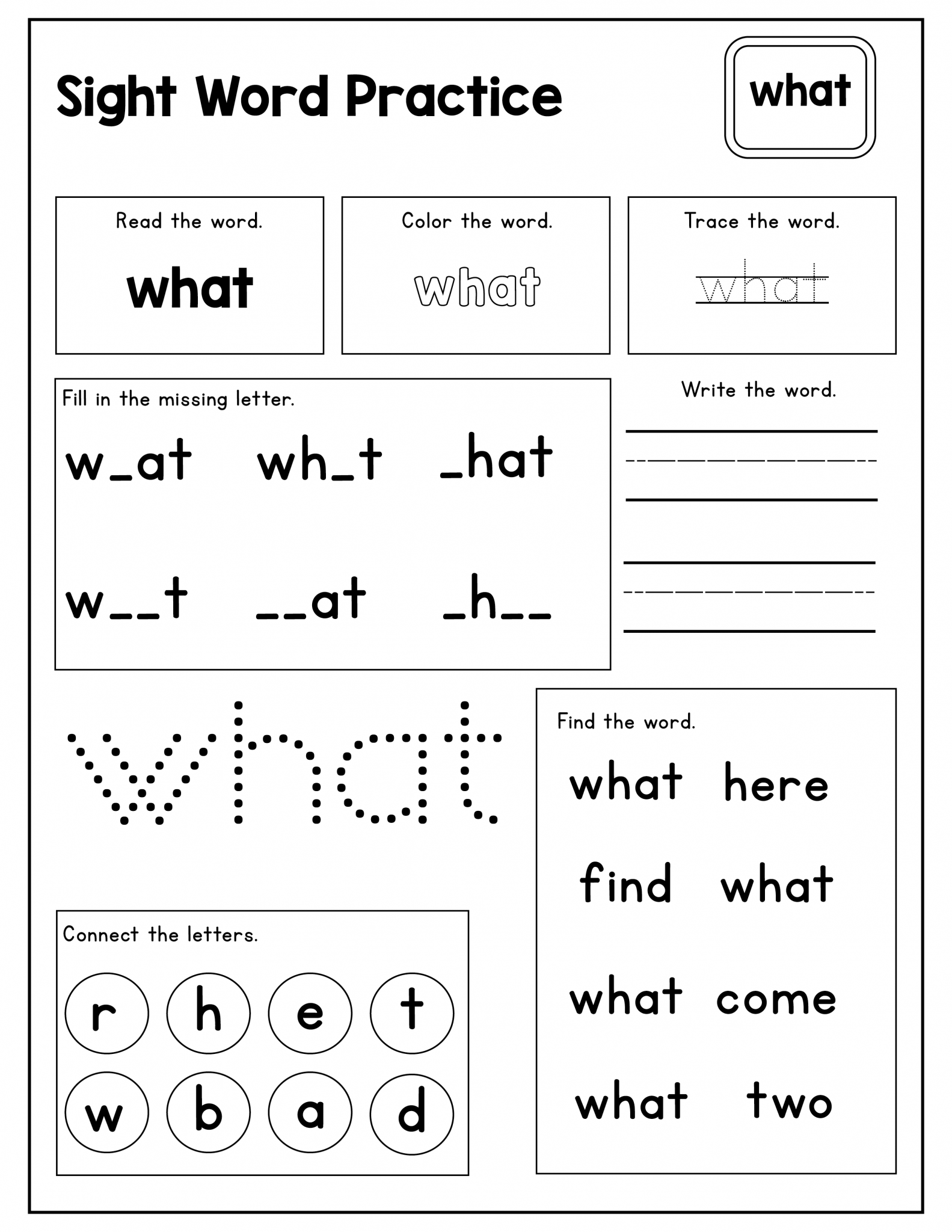 Sight Word Was Worksheet Planner Hexagon Sight Word Was Worksheet Planner Hexagon