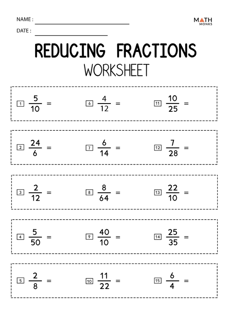 Simplifying Fractions Worksheets Math Monks Worksheets Library Simplifying Fractions Worksheets Math Monks Worksheets Library
