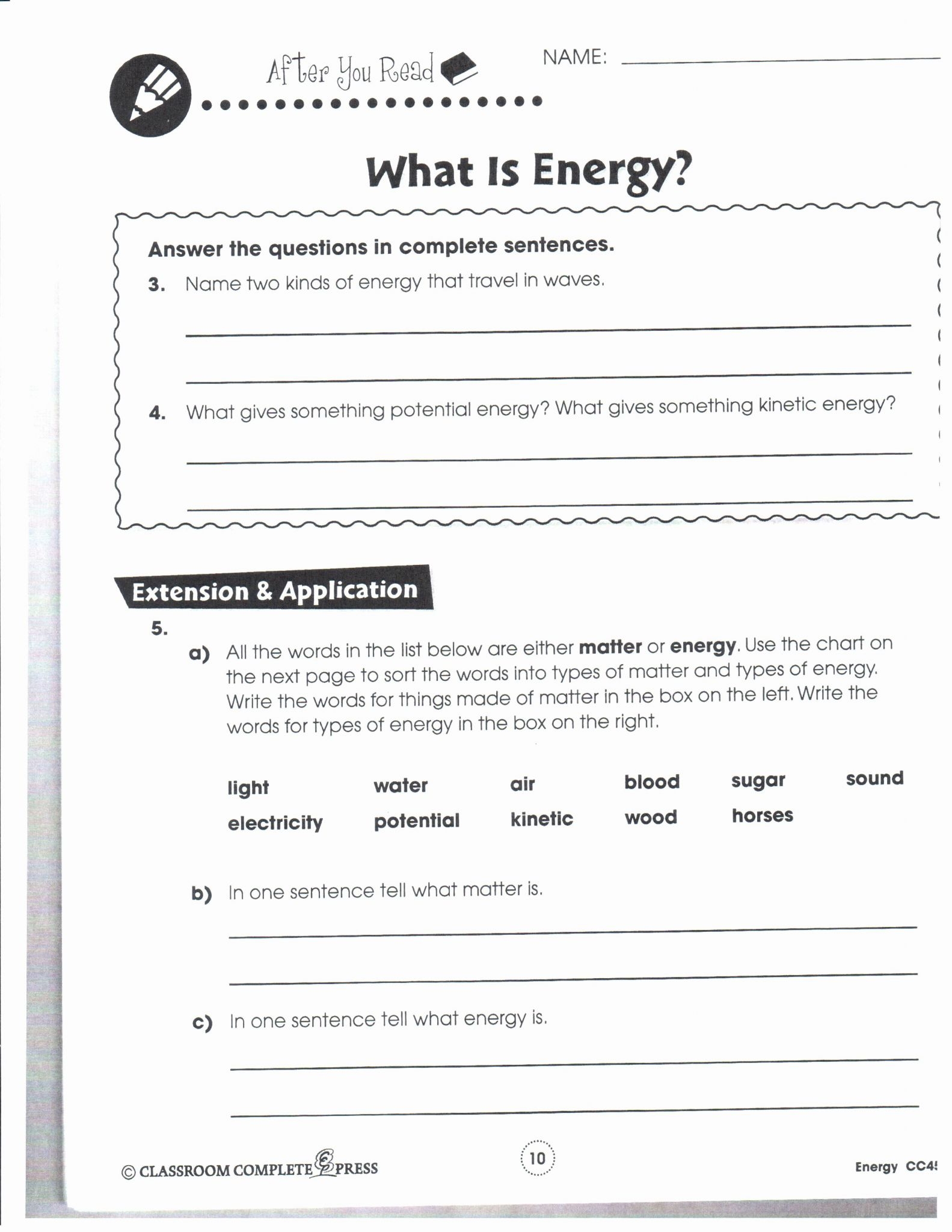 Sixth Grade Science Worksheets With Answers Scienceworksheets Sixth Grade Science Worksheets With Answers Scienceworksheets