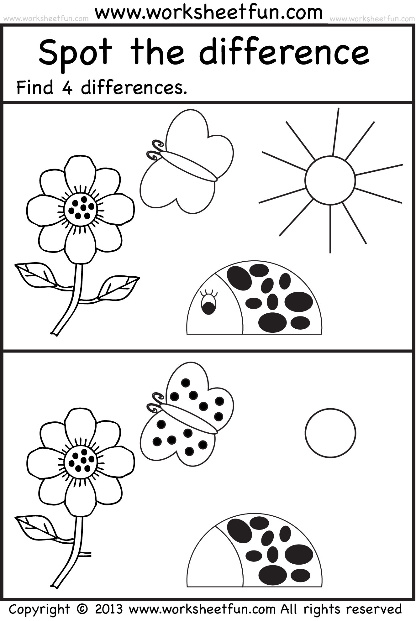 Spot The Difference 7 Worksheets FREE Printable Worksheets