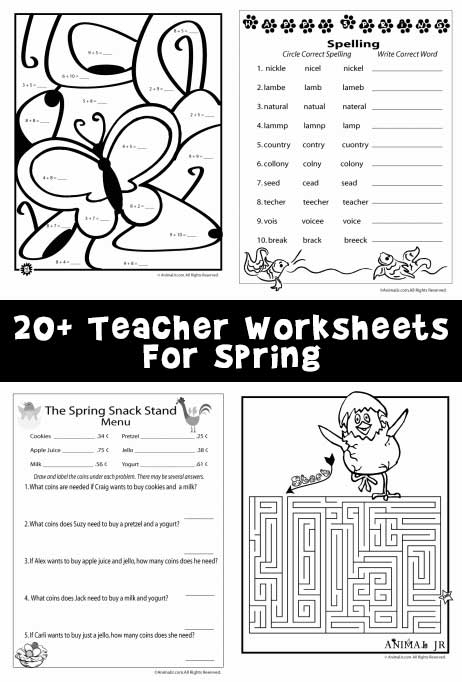 Spring Worksheets Woo Jr Kids Activities Children 39 s Publishing