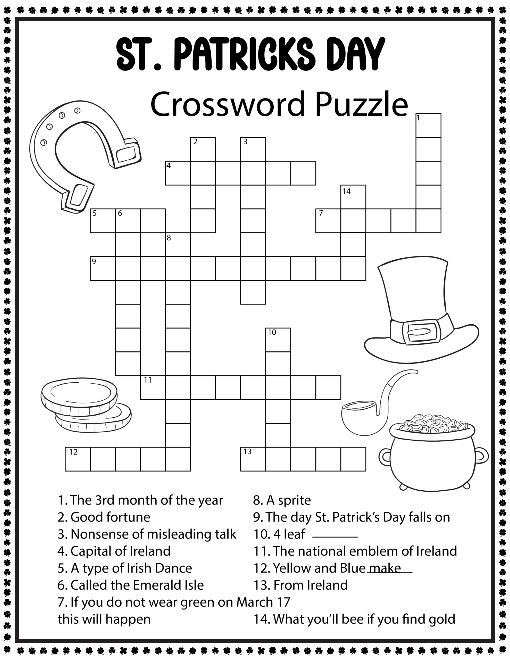 St Patrick 39 s Day Worksheets St Patrick 39 s Day Worksheets