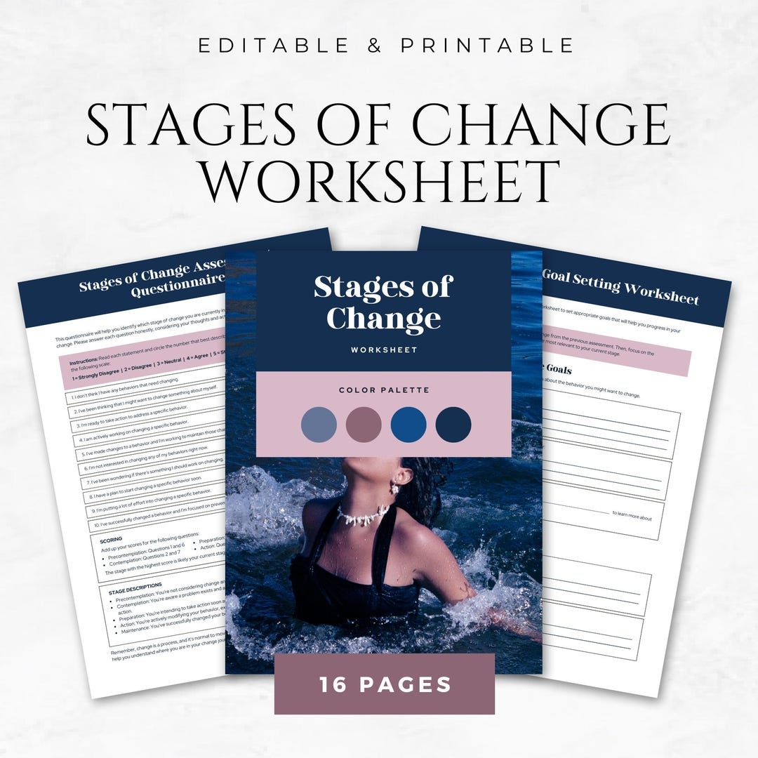stages of change worksheet stages of change worksheet