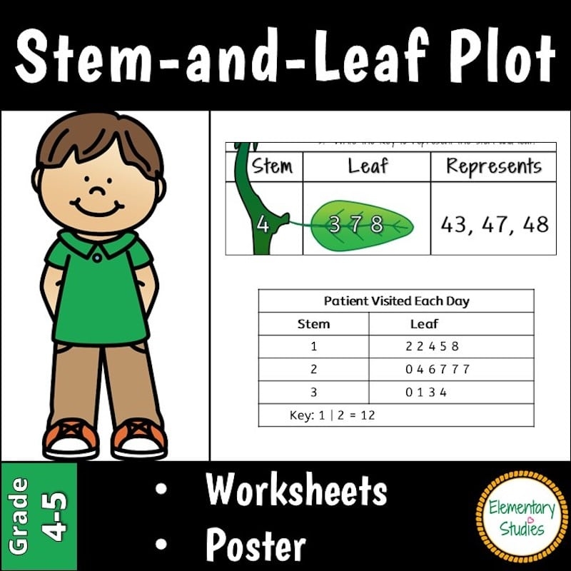 Stem And Leaf Plot Worksheets And Poster Elementary Studies Stem And Leaf Plot Worksheets And Poster Elementary Studies
